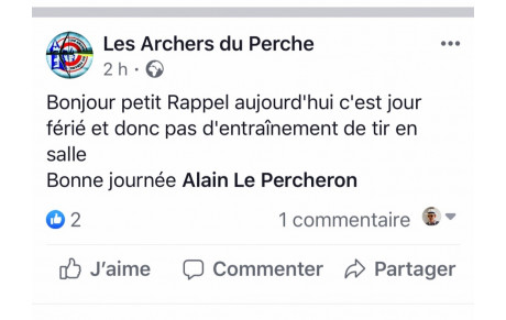 Pas de tir aujourd’hui 11 novembre 