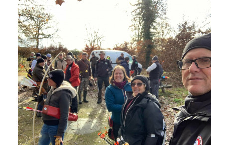 Résultats de nos archers engagés au Tir Extérieur Nature de BONNEVAL Le 05 décembre